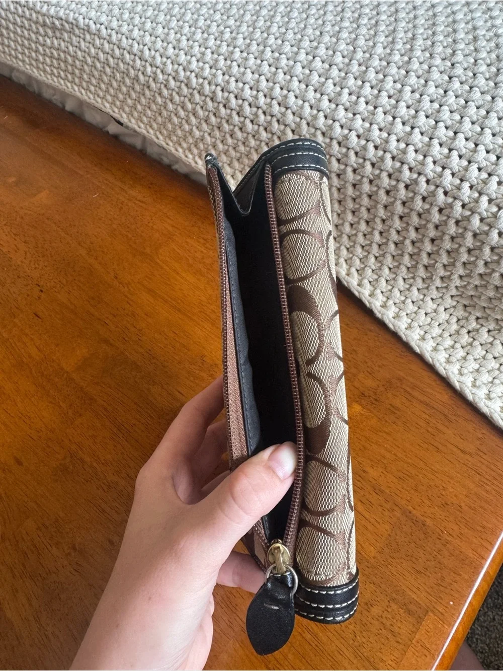 Vintage Coach Legacy Turn Lock Envelope Wallet
